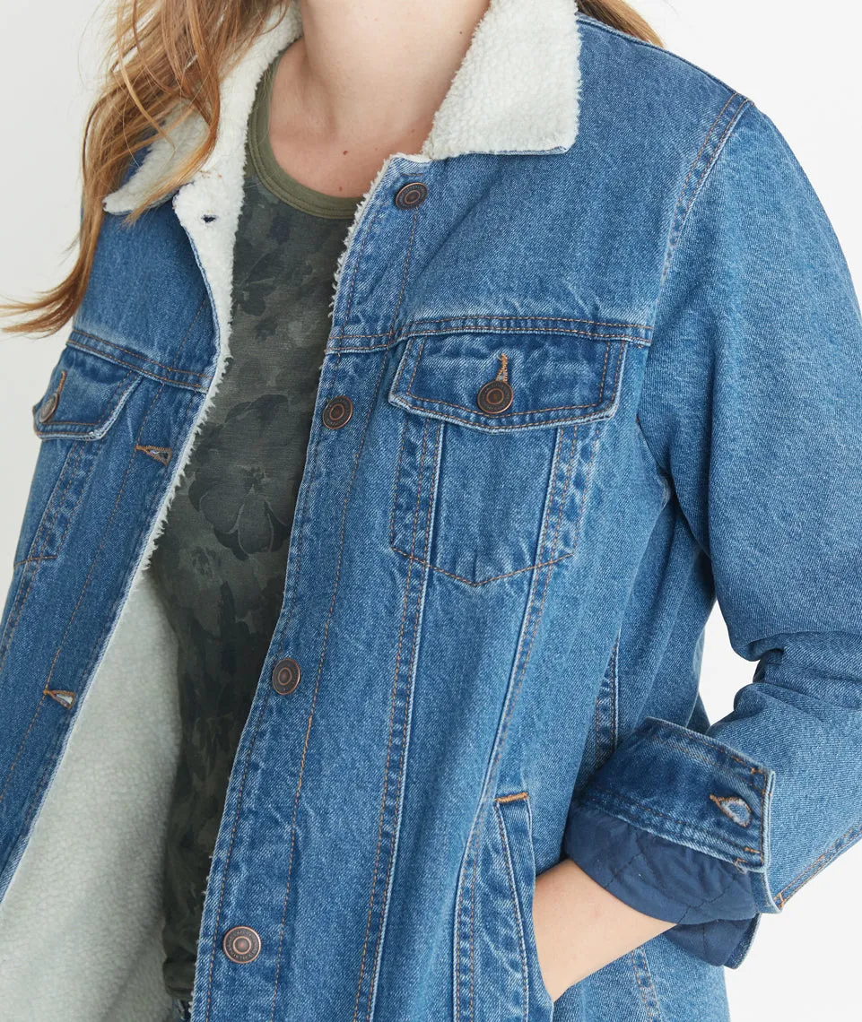 River Denim Sherpa Jacket