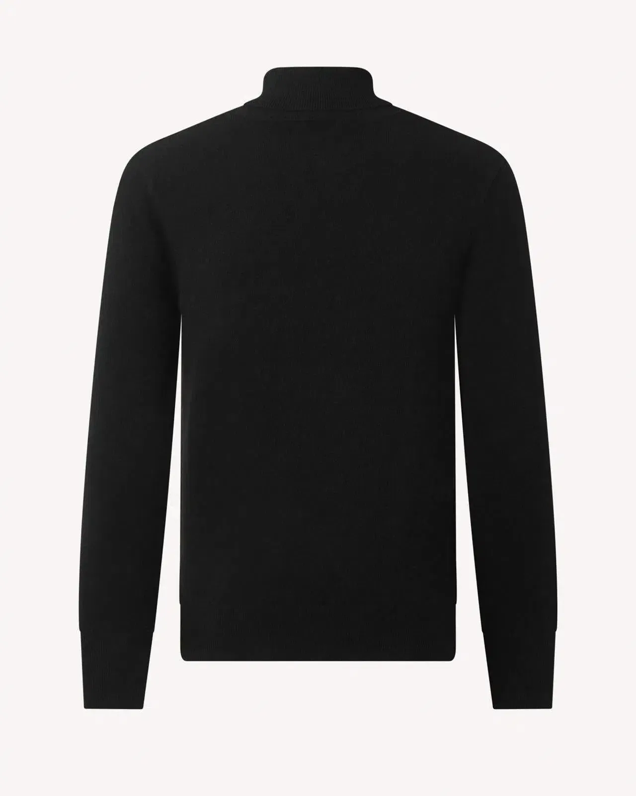 Roll Neck Black Cashmere Jumper