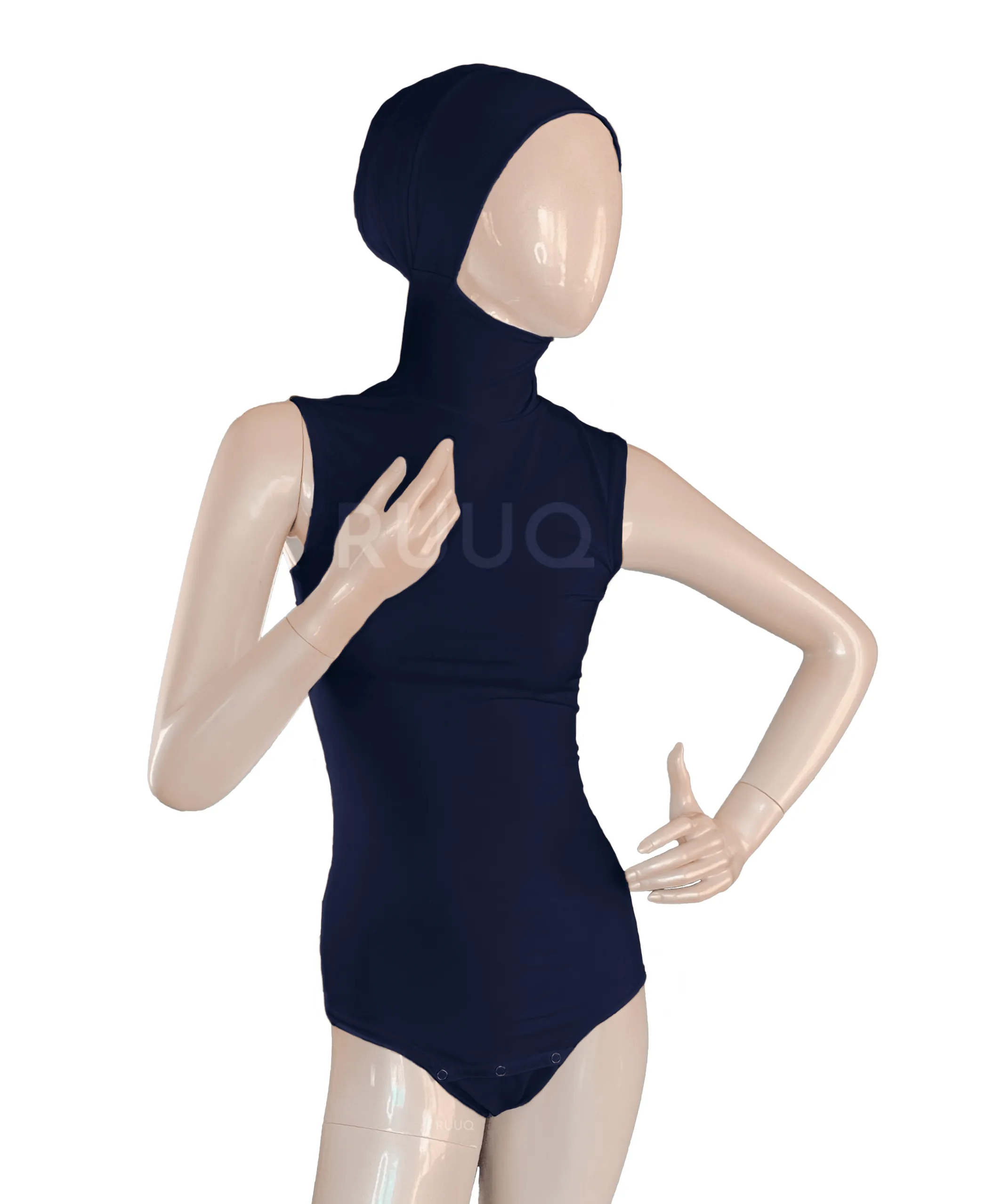 Ruuq Hijab Bodysuit Sleeveless - Navy