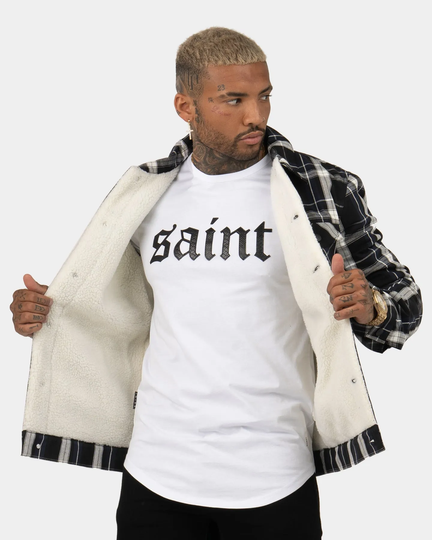 Saint Morta Prima Sherpa Jacket Black