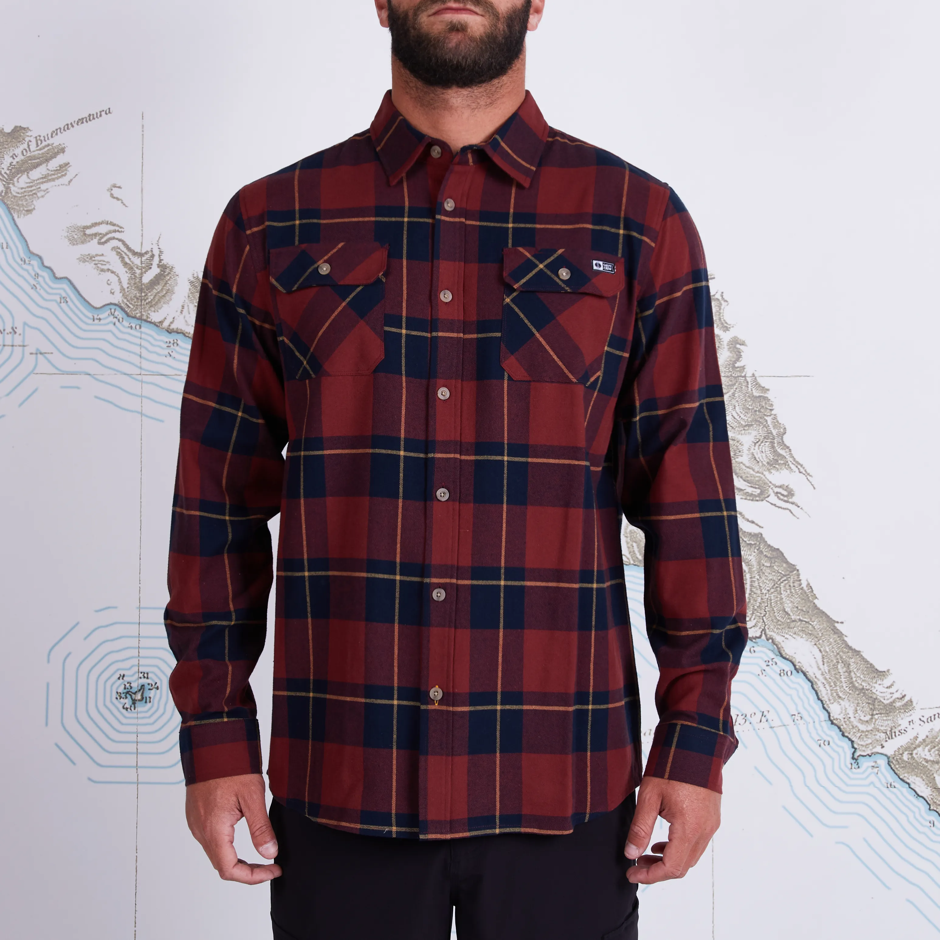 Salty Crew Men&#x27;s First Light Flannel Navy | Buy Salty Crew Men&#x27;s First Light Flannel Navy here | Outnorth