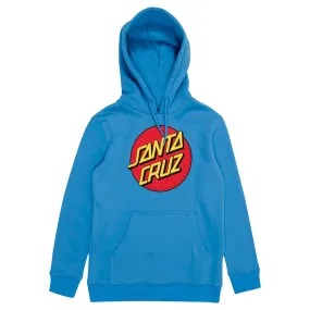 Santa Cruz - Classic Dot Puff Front Youth Hoodie Turquoise