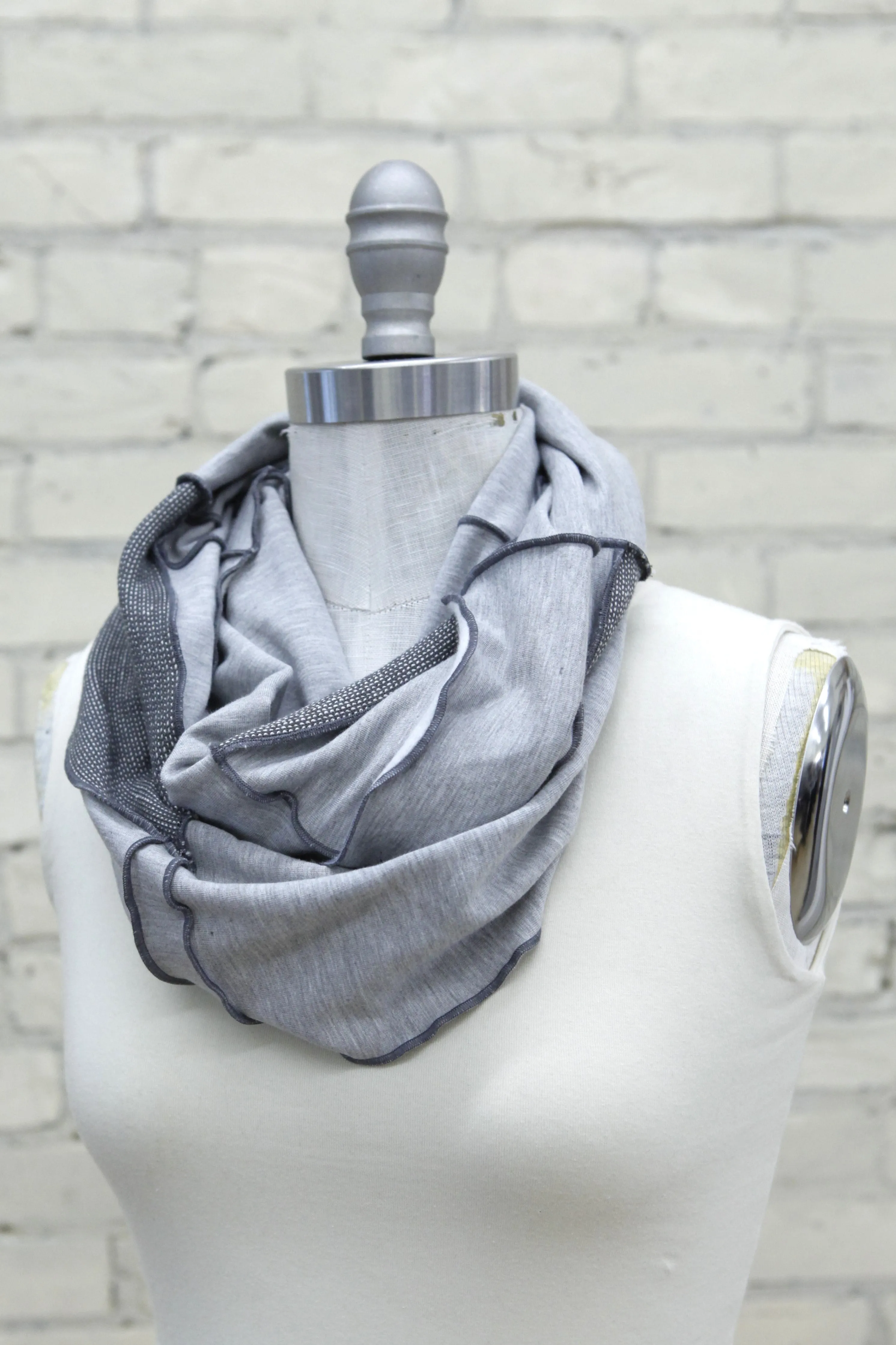 Silver Wolf Infinity Scarf