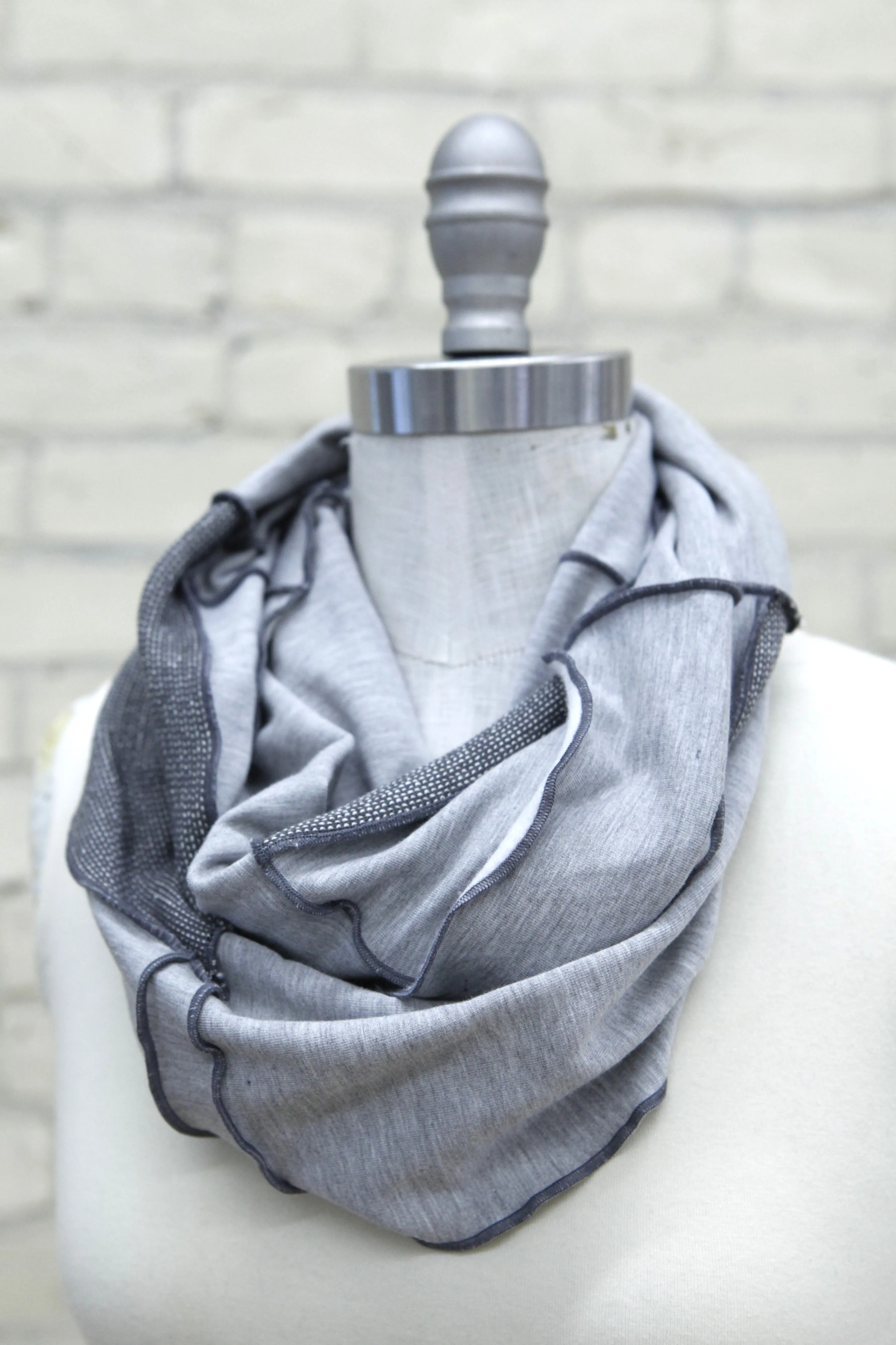 Silver Wolf Infinity Scarf