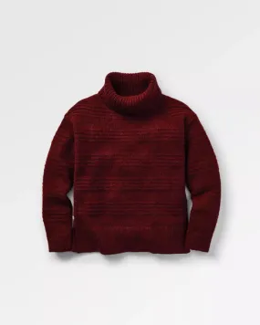 Snug Recycled Polo Neck Knitted Jumper