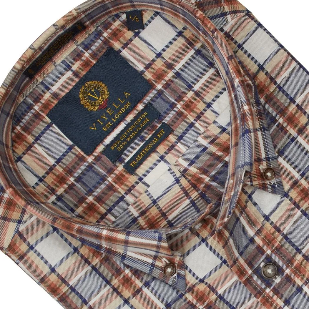 Sophisticated Shiitake Plaid Button Down Shirts Made In Canada