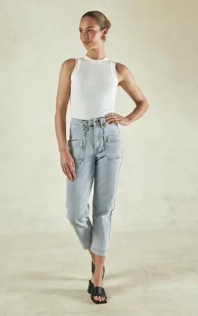 Stella Stretch High Waisted Denim Trousers