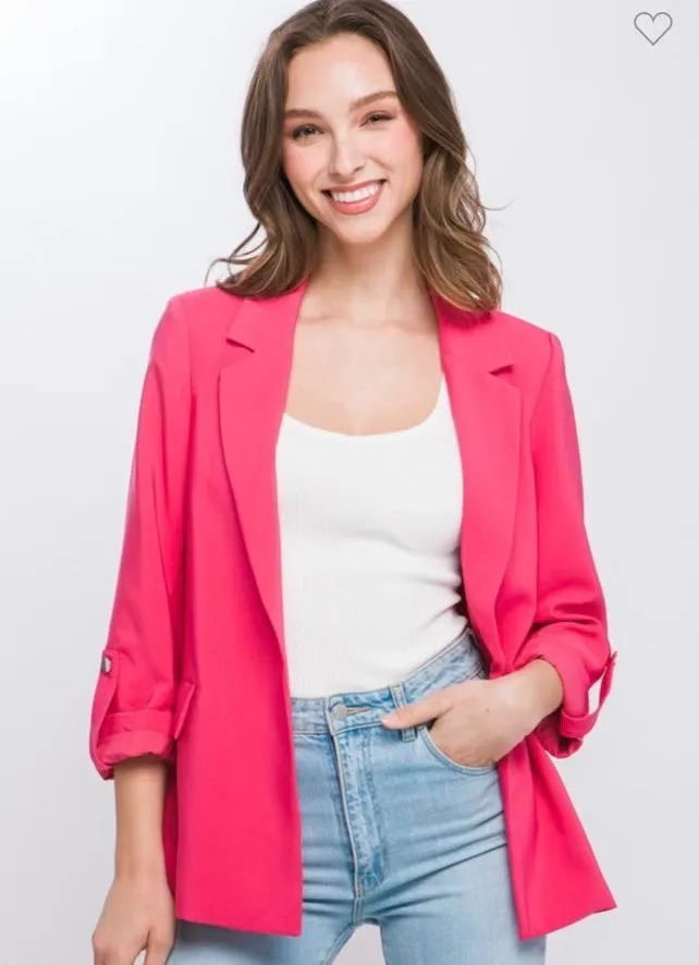 The Magenta Charm Blazer