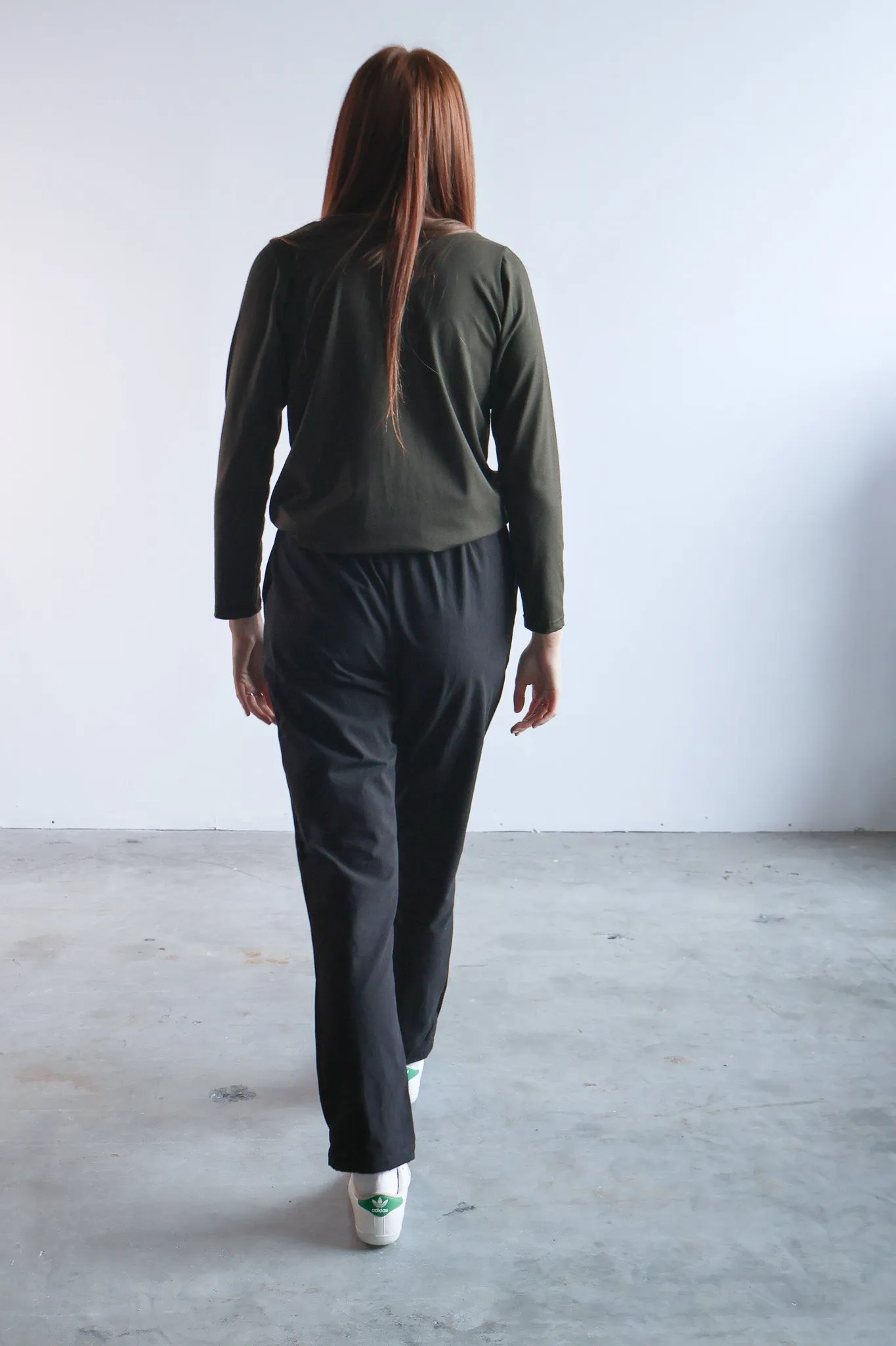 The Relaxed Organic Cotton Pant in Black