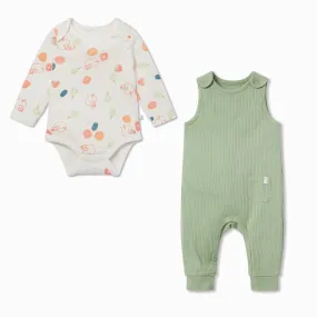 The Very Hungry Caterpillar Print Bodysuit & Romper Outfit