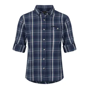 Urberg Eide LS Flannel Shirt Women Dark Navy | Buy Urberg Eide LS Flannel Shirt Women Dark Navy here | Outnorth