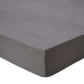 Vilar Flannel Fitted Sheet [Stone grey]