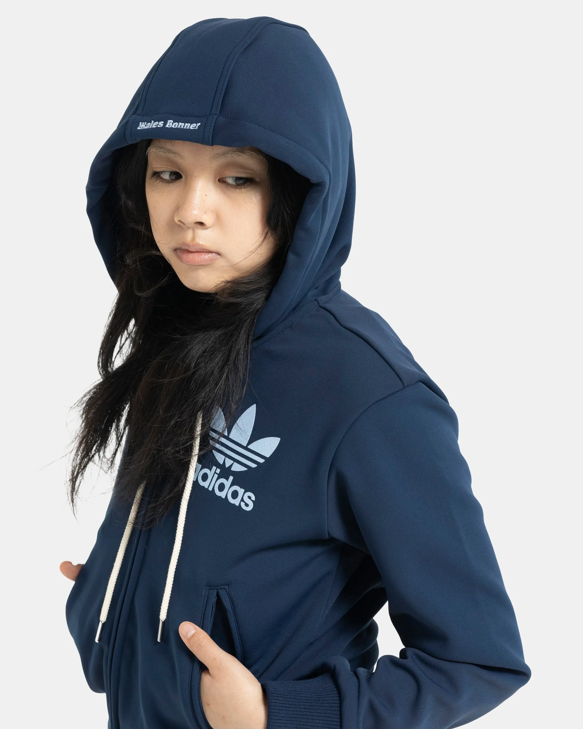 Wales Bonner x Adidas Track Hoodie in Collegiate Navy