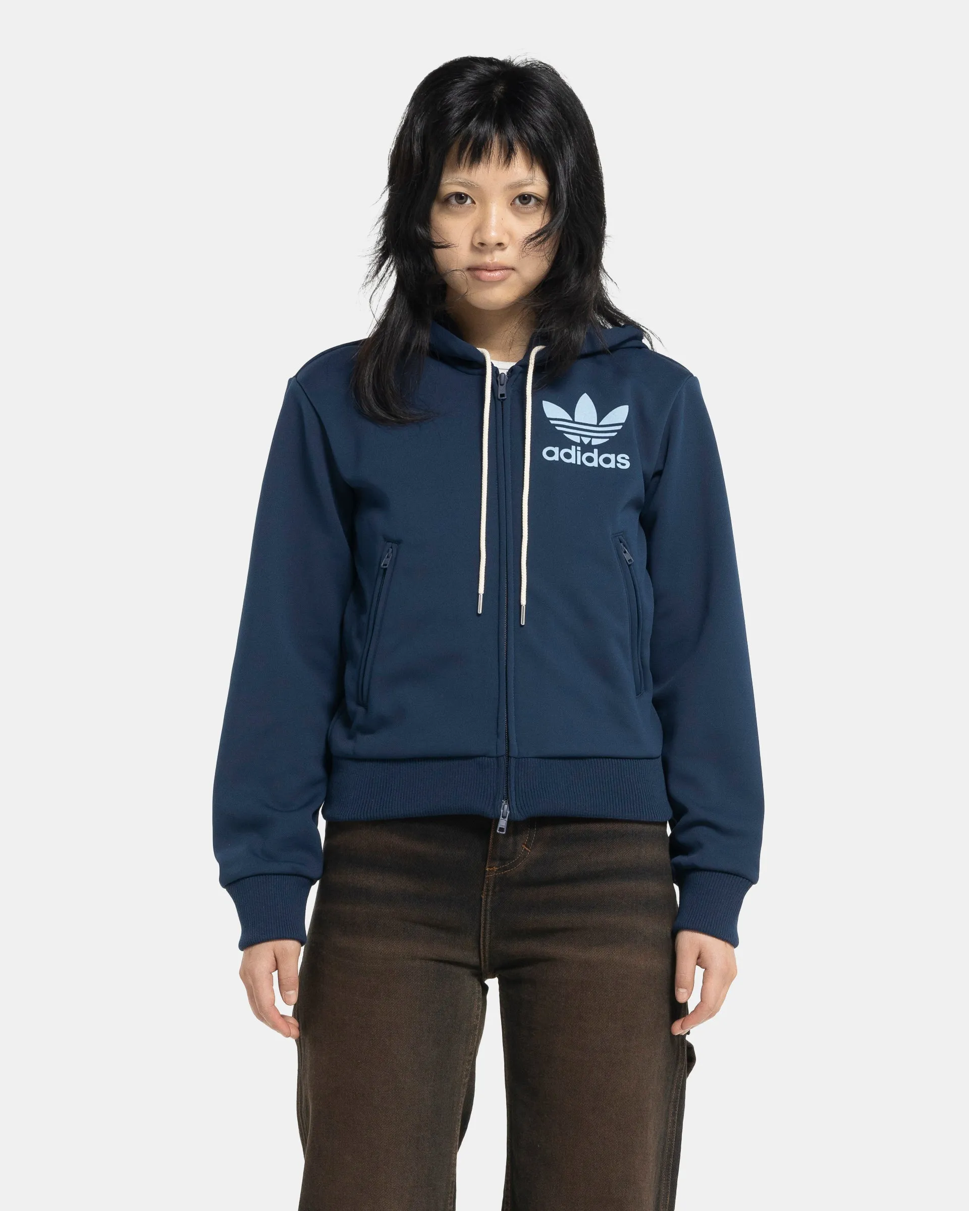 Wales Bonner x Adidas Track Hoodie in Collegiate Navy