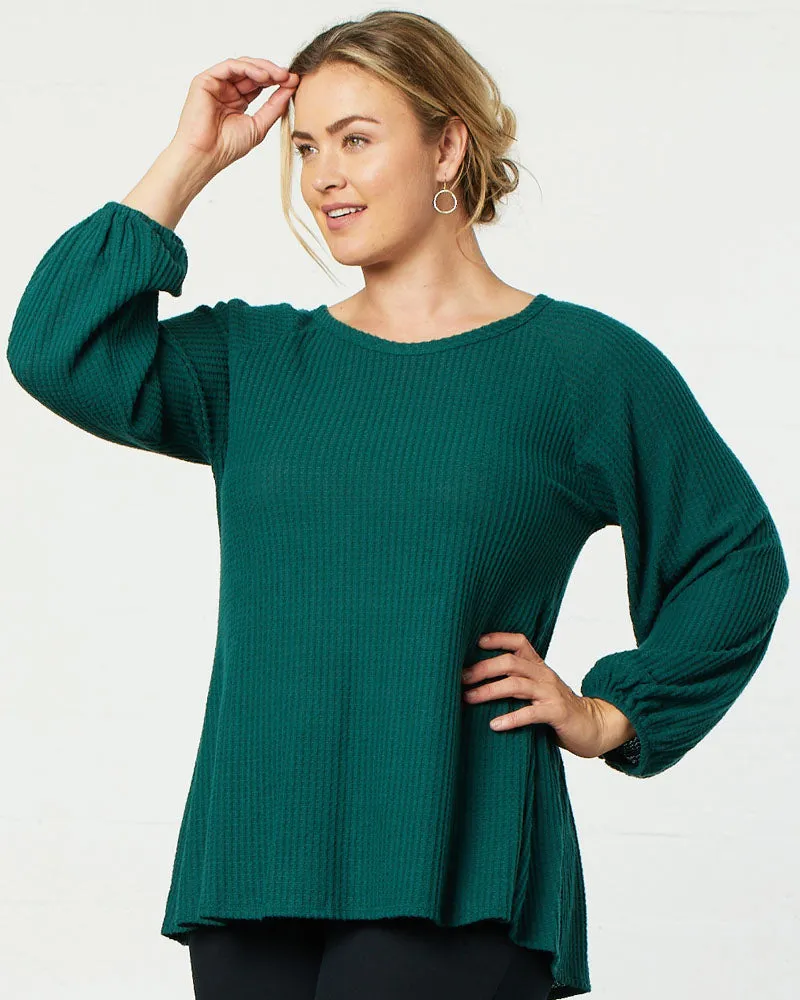 Whimsical Waffle Soft Knit Top - Final Sale!