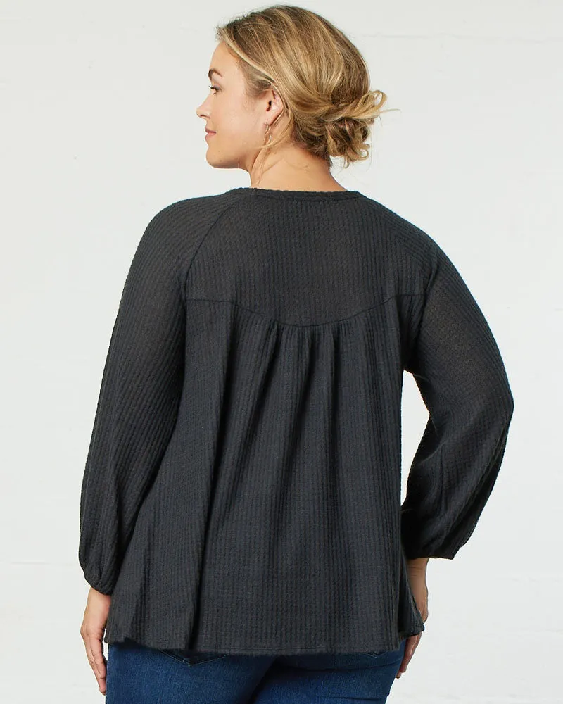 Whimsical Waffle Soft Knit Top - Final Sale!