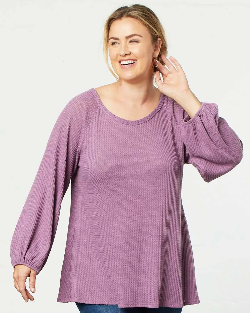 Whimsical Waffle Soft Knit Top - Final Sale!