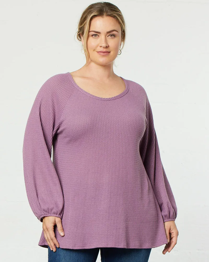 Whimsical Waffle Soft Knit Top - Final Sale!