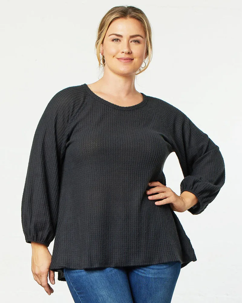 Whimsical Waffle Soft Knit Top - Final Sale!