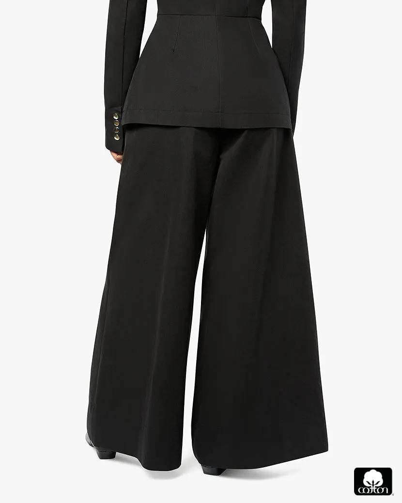 Wide Leg Pleated Trouser