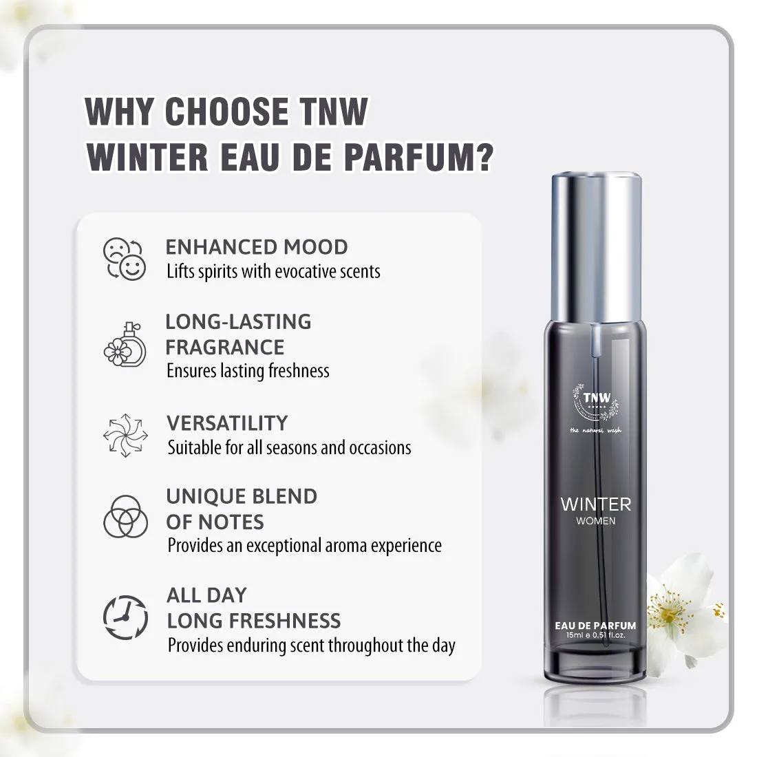 Winter Eau De Parfum for a Warm, Sweet, & Vanilla-Like Fragrance @ 1